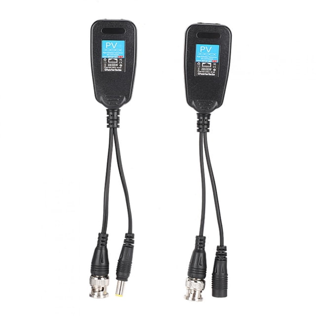 Conector BNC a RJ45 CCTV coaxial UTP compatible con NTC/ PAL/ SECAM BNC Video Power Balun para cámara CVI para cámara TVI/AHD LHCER Otros