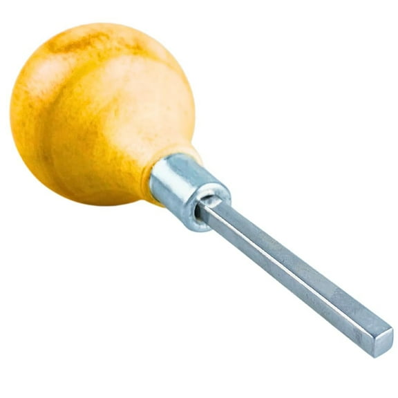 JEWEL TOOL 4" Prong Pusher  1/8" Square Head  Wooden Handle  Aluminum Tip  Essential for Gemstone Setting