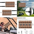 thumbnail image 5 of Jeiento Golf Cart Seat Cover 4 Pack with Steering Wheel Cover and Golf Cart Flags Navajo Horse Pattern 2 Seat Golf Cart Cushion Cover Steering Wheel Cover Decoration 2PCS Club Car Flag, 5 of 5