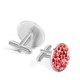 thumbnail image 3 of Valentine's Day Elegant Stainless Steel Cuff Links Set for Formal Attire, Made of stainless steel, and Suitable for Business and Formal Events, 3 of 6