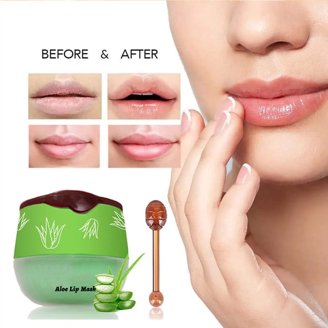 Fiudx Mascarilla Labial de Fresa, Hidratante Nutritiva con Propóleo, Tratamiento Suavizante con Infusión de Vitamina E, Eliminador de Piel Muerta, Rutina de Cuidado Diurno y Nocturno, Esencial para E
