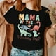 thumbnail image 4 of Camiseta con estampado de papá/mamá del cumpleañero para parejas, camisetas de verano con dibujos de dinosaurios para la familia, camisetas holgadas con cuello redondo para amantes de las mujeres, 4 of 5