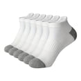 thumbnail image 3 of WHEANG 6 Pairs Breathable Mesh Ankle Socks for Men Women Daily Wear Casual Low Cut Short Socks Sweat-Wicking Sports Socks Cushioned Running Socks(Color White One Size), 3 of 4