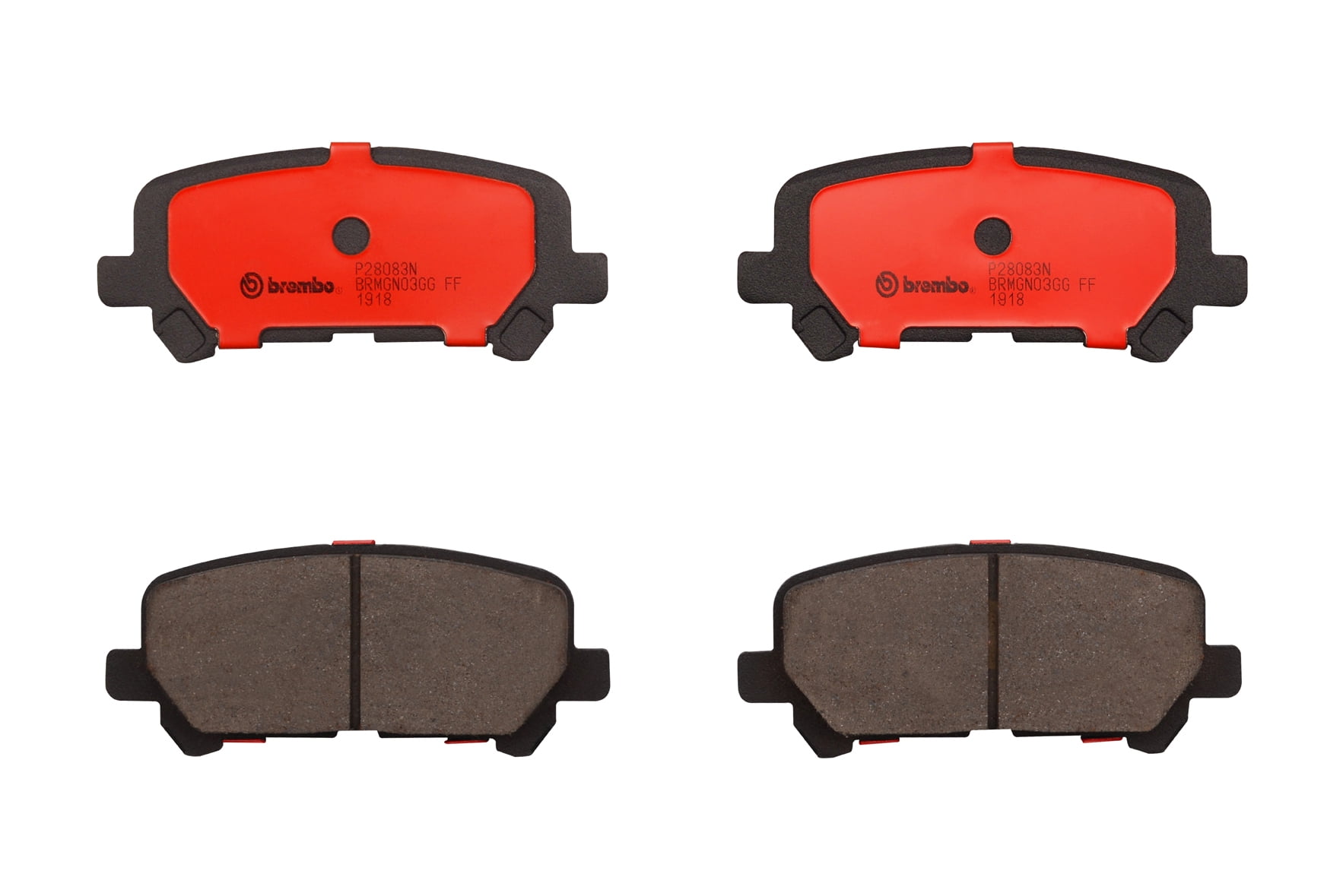 Rear Ceramic Slotted Disc Brake Pads Set Brembo for Honda Pilot 1215
