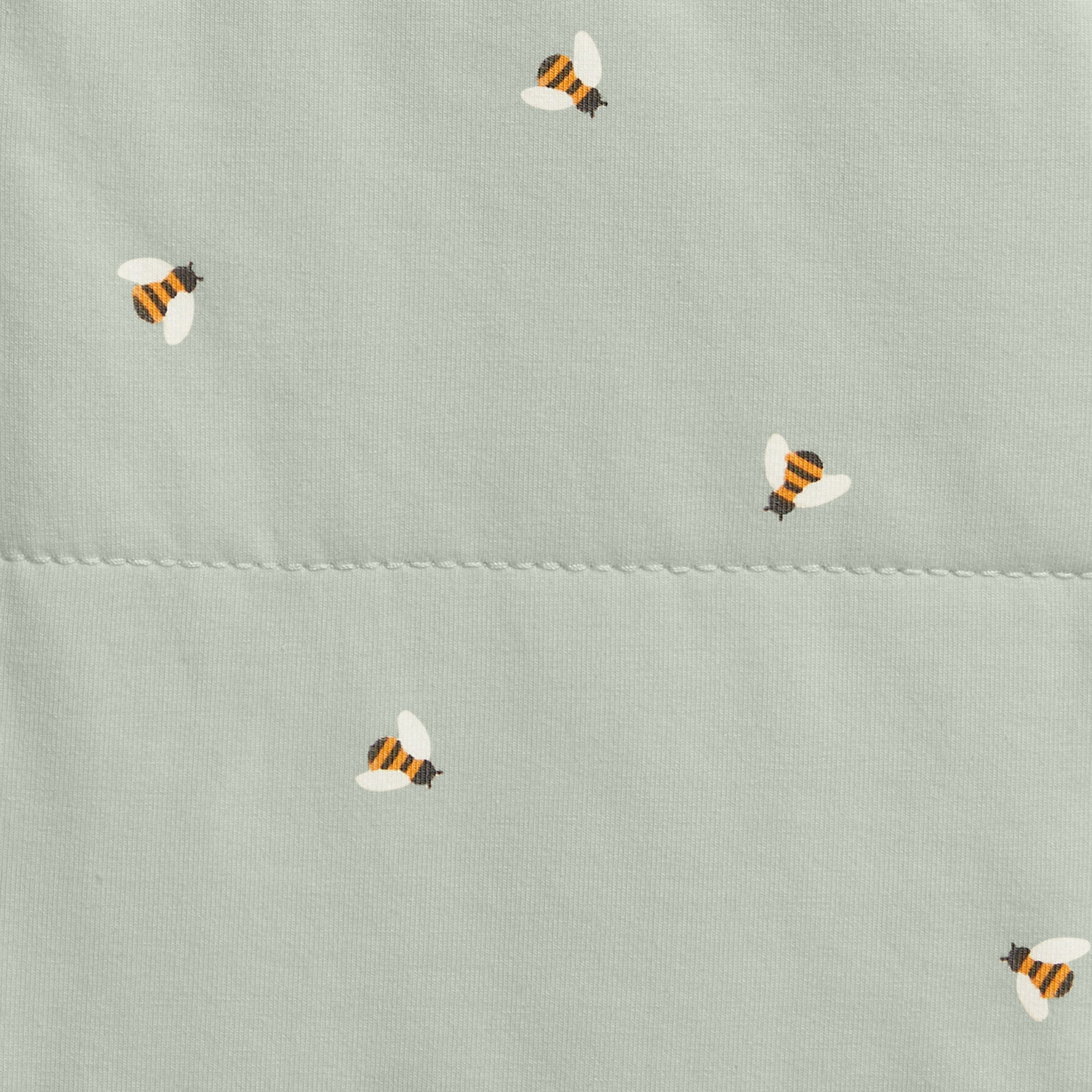 Love to Dream Swaddle Up Warm Cotton 2.5 TOG Baby Sleep Sack, Arms Up Design, Twin Zipper, Small 8-13 lbs, Olive Bees