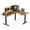 Brown, variant on Kyspho 63" x 55" Dual Motor L-Shaped Standing Desk, Electric Height Adjustable Corner Computer Desk, Stand up Desk for Home Office, Brown