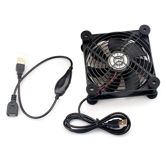 120mm 5V USB Fans 2000RPM Big Airflow Fan Cooling for Router TV Box Computer and Other Electronics