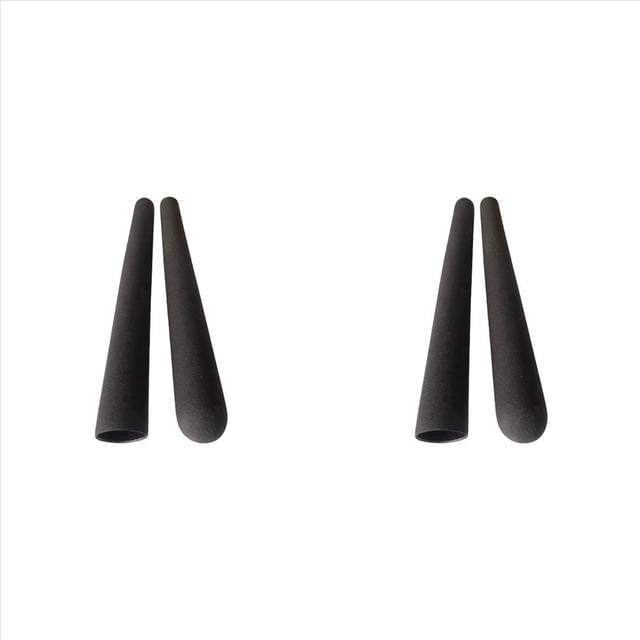 4 Piezas Agarres para Equipos Gimnasio, Accesorios Gimnasio, Piezas Agarre para Equipos Fitness, Diámetro Interior del Tubo 25, Grosor del Tubo 2 mm, Longitud 200 mm