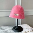 thumbnail image 2 of IROINNID Women's Bucket Hat Cozy Plush Winter Warm Windproof Fisherman Cap Outdoor Daily Wear,Pink, 2 of 3