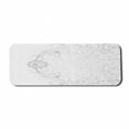 thumbnail image 1 of Grey Computer Mouse Pad, Lace Inspired Flourish Motifs Background with Bridal Flower Border Wedding Pattern, Rectangle Non-Slip Rubber Mousepad Large, 31" x 12" Gaming Size, Grey White, by Ambesonne, 1 of 2