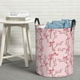 thumbnail image 5 of Goofa Orchids Flowers Printed Circular Hamper,Laundry Basket with Handles,Storage Baskets Foldable,Large Capacity Laundry Hamper-, 5 of 8
