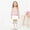 White, variant on RTKFRFLM Girls High Top Princess Boots Fashionable Star Decor Boots with Belt Buckle White 5-5.5 Years