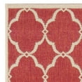 thumbnail image 4 of SAFAVIEH Beach House Nick Indoor/Outdoor Runner Rug Red/Cream, 2' x 8', 4 of 6