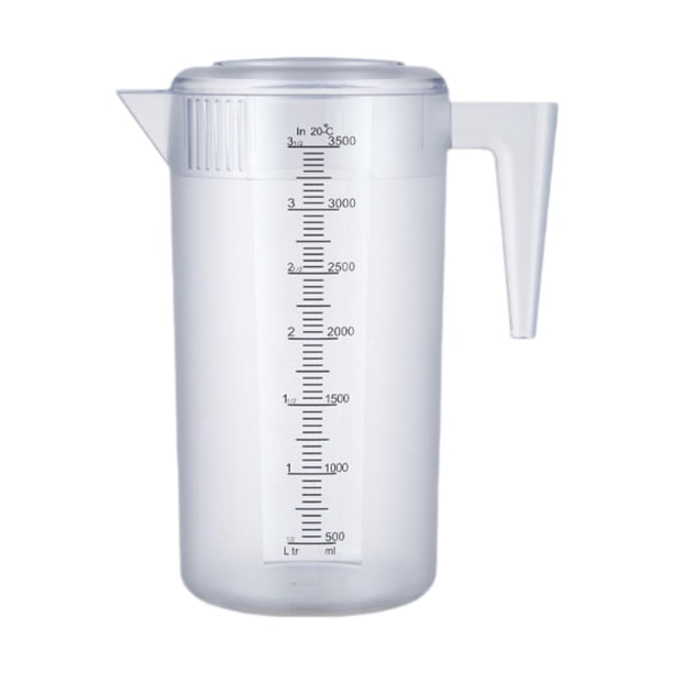 Jarra de agua fría y caliente para refrigerador con tapa, para bebidas, limonada y jugo claro