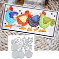 thumbnail image 1 of Troqueles metálicos Yeyert para scrapbooking, corazón de pollo, 11 x 11 cm, 1 of 1