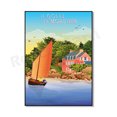 thumbnail image 3 of Annecy – Canal Thiou – Saboya, playa Ile Notre Dame, La Turballe – playa Pembrane, Bretaña, cartel de viaje Golfo de Morbihan, 3 of 5