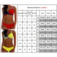 thumbnail image 2 of Dnzceghtig Traje de baño dividido de moda para mujer sexy halter traje de baño patchwork deporte bikini traje de baño ropa de playa, 2 of 2