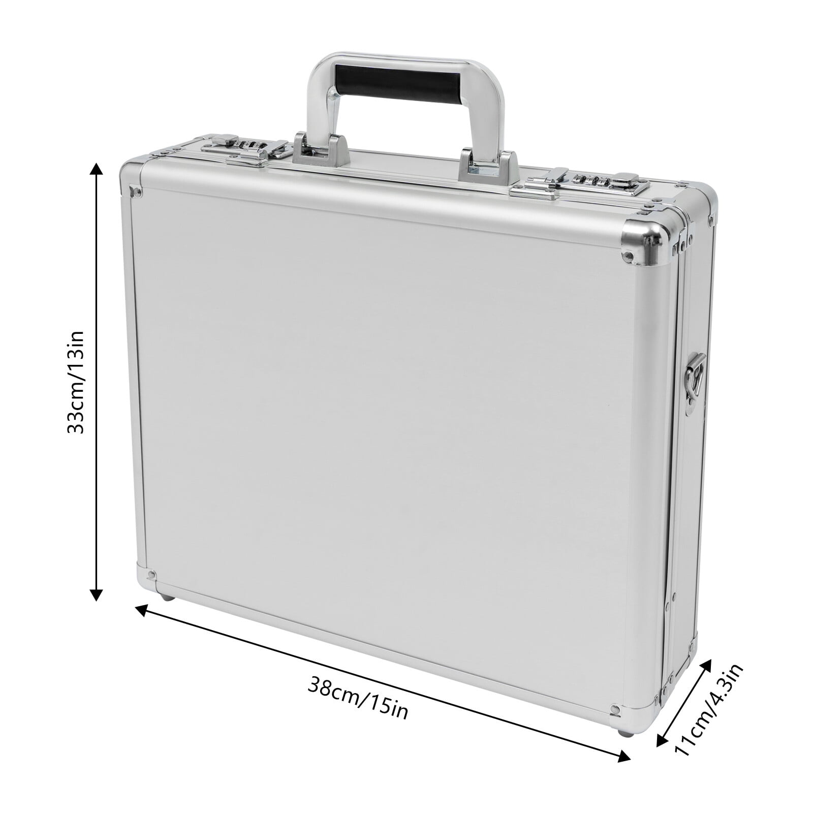 5-10kg Load Capacity Rectangular Hard Security Briefcase with Dual Combination Locks for Bussiness Men and Women