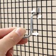 thumbnail image 4 of OULII 40Pcs Peg Board Hook Silver Stainless Steel for General Users 2.4x1.2x0.2in, 4 of 8