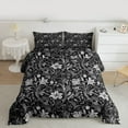 thumbnail image 2 of Homewish Vintage Flowers Leaves 3-Piece Full Size Comforter Sets For Boys Girls,Floral Blossoms Bedding Comforter Set,Exotic Style Lightweight Bedding Sets,Luxury Bedroom Decor,Reversible, 2 of 8