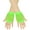 Green, variant on XMMSWDLA Fingerless Fishnet Gloves For Women Kids Girls Fish Net Arm Sleeve 80s Mesh Gloves Blue
