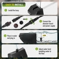 thumbnail image 4 of 12 Head Ultrasonic Fogger Mist Maker 9000mL/H Ultrasonic Fogger Waterproof Power For Pond, Vegetable Preservation, Landscape, Lawn, Halloween, 4 of 8