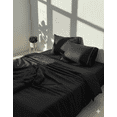 thumbnail image 1 of Juego de Sábanas Matrimonial 2800 Hilos Extra Suave Premium Textura Rayada Soft Nature, 1 of 5