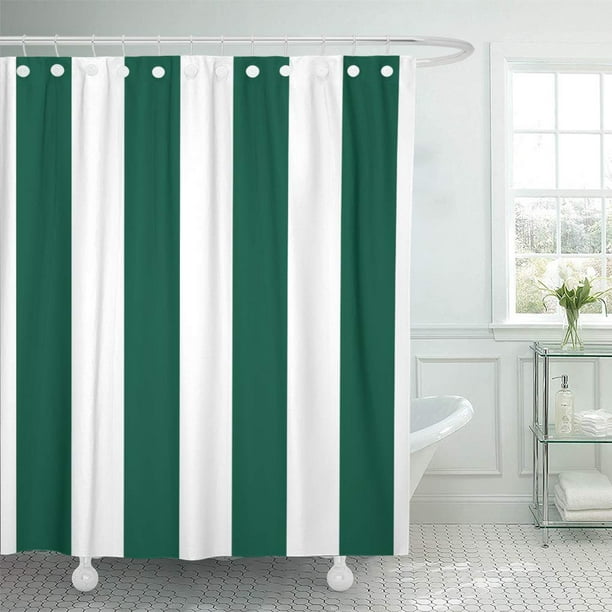 Suttom Interior Emerald Green And White, Emerald Green Shower Curtain