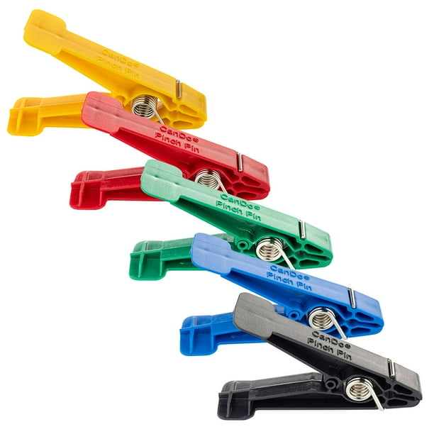 CanDo Graded Pinch Finger Exerciser, Replacement Pinch Pins, Set of 5 (1 ea yellow, red, green