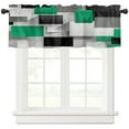 thumbnail image 2 of Geometric Emerald Green Solid Abstract Curtain Home Decoration Living Room Short Curtains Window Treatments For Kitchen Bedroom, 2 of 6