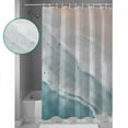 thumbnail image 3 of Shower Curtains Sets for Bathroom Decor Summer Beach Blue OceanWaterproof Bathroom Curtain with Hooks,Coastal Waves Water Ripplesfor Bathroom Decor,72x72IN, 3 of 7