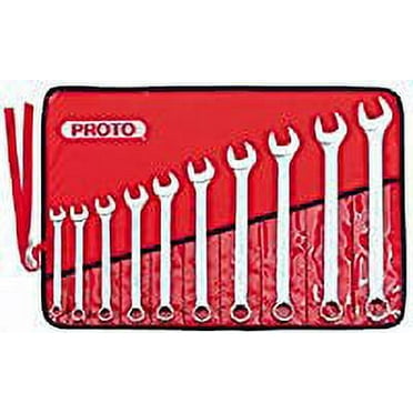 Proto 10Pc Torqueplus Combination Wrench Set, 12 Pts, 7/16-1", ST (577-1200GASD)