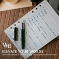 thumbnail image 4 of Wordsworth & Black Fountain Pen Set, Medium Nib, Includes 24 Pack Ink Cartridges, Ink Refill Converter & Gift Pouch, Chrome Finish, Calligraphy, [Racing Green], Perfect for Men & Women, 4 of 10