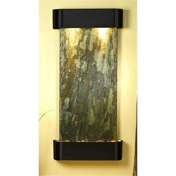 Adagio CSR1502 Cascade Springs - Green Natural Slate Wall Fountain
