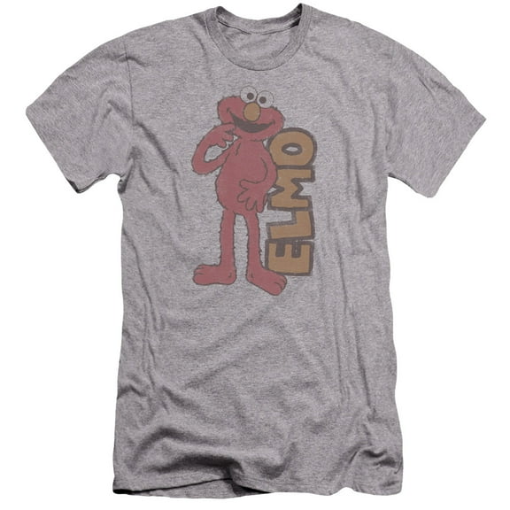 Sesame Street - Vintage Elmo - Premium Slim Fit Short Sleeve Shirt - Small