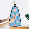 thumbnail image 5 of Cherry Cake Pattern Hand Towel Quick Drying Home Storage Kitchen Towel Hooks Dish Cloths, 5 of 6