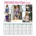 thumbnail image 6 of ONLYSHE Women's Plus Size Short Sleeve T Shirts Floral Dressy Tops Casual V Neck Tunic Blouse for Women, 6 of 7