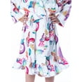 thumbnail image 3 of Mattel Girls' Barbie Fantasy Mermaid Fairy Rainbow Ruffled Bathrobe Robe, 3 of 6