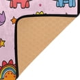 thumbnail image 3 of Ryvnso Cartoon Dinosaur Pink Area Rug Floor Mats Non-Slip Home Carpet 80 x 58 inch, 3 of 7