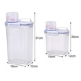 thumbnail image 4 of Rice Containers Airtight Large Capacity Plastic Clear Measuring Cup Rice Storage Bin for Kitchen, 4 of 11