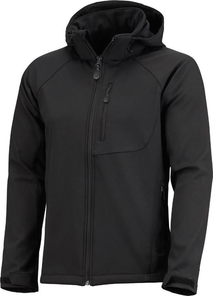 Mens' Warm Winter SoftShell Ski Jacket with Removable Hood Fleece Lined