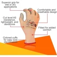 thumbnail image 3 of PURELY- Wolf Hi-Viz A5 Cut Rated Breathable Polyethylene Seamless Safety Garden Glove, 3 of 5