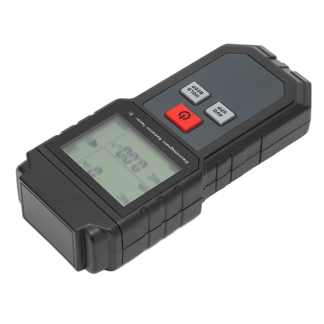 EMF Tester, Precise Measurement ABS Silicone Handheld Electromagnetic Radiation Monitor With Data Lock Function For Radiation Protection For Computers