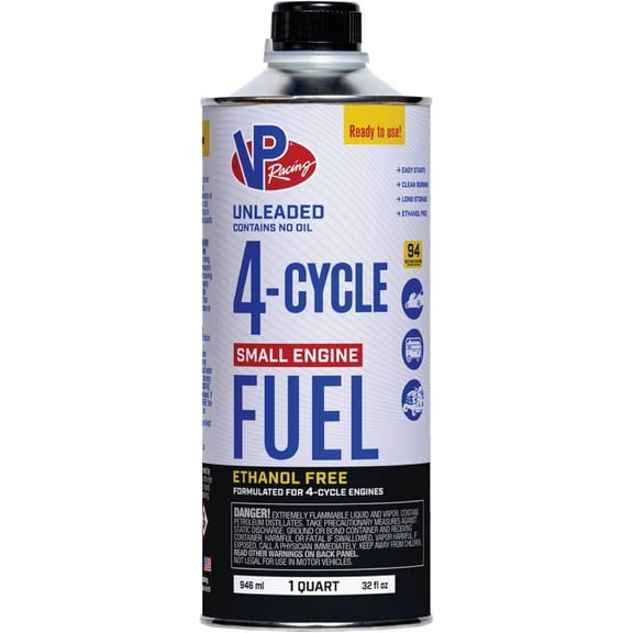 VP Racing Fuels 6205 SEF 4-Cycle Small Engine Fuel, Contains No Oil, 8 Quarts