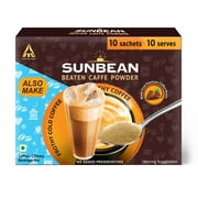 SunbeanBeaten Caffe Powder, Frothy Cold Coffee Or Creamy Hot Coffee In An Instant, Caf-Style Coffee,120G (10 Sachets X 12G Each)