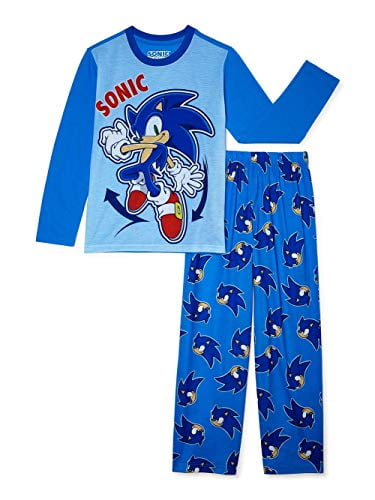Sonic The Hedgehog Kids' Pajamas \u0026 Robes - Walmart.com