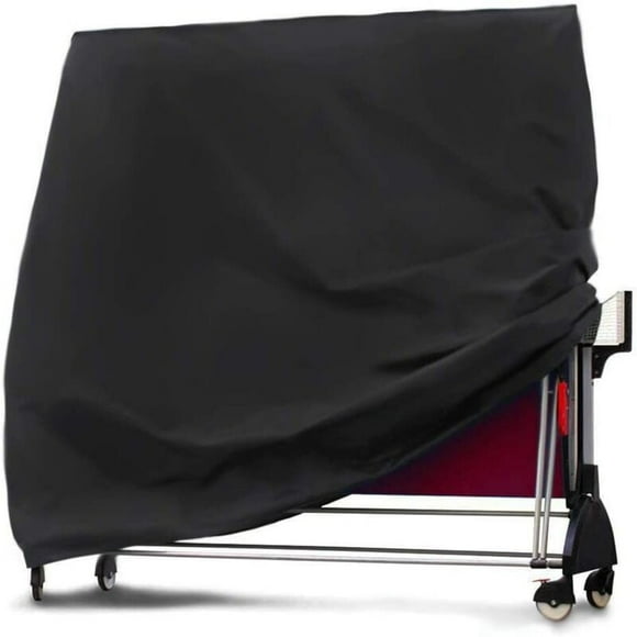 Housse de protection pour table de ping - pong 210d Oxford 165 75 185 cm Housse Anti-Poussière pour table de ping - pong pliante noire Housse étanche pour table de ping - pong pliante