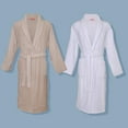 thumbnail image 3 of Warmee  - Turkish Cotton Soft Luxury Bath Robe Beige - Large/XL, 3 of 5