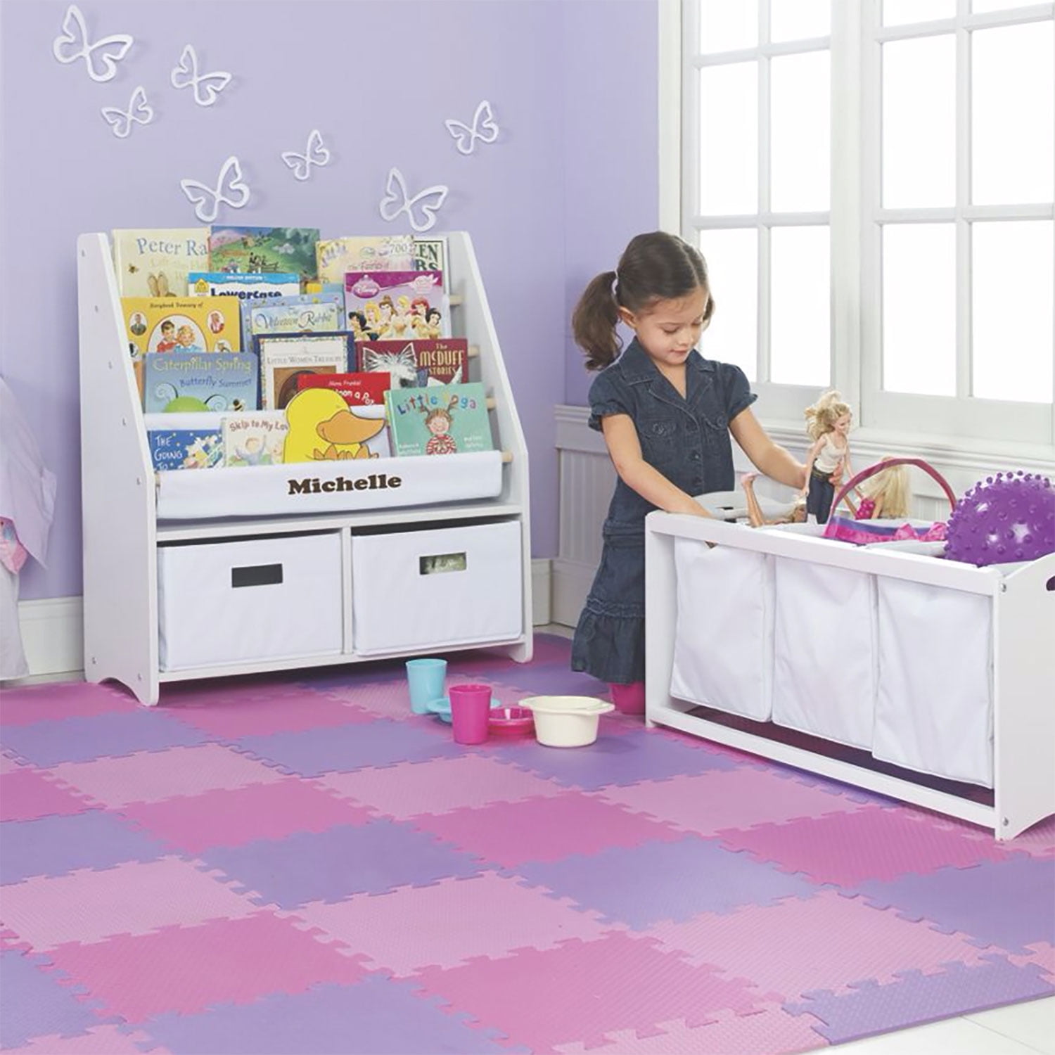 pastel foam play mat