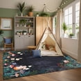 thumbnail image 3 of Garvee 6'x9' Jungle Animal Print Area Rug for Living Room, Washable Rugs Soft Non Slip Bedroom Carpet Farmhouse Low Pile Floor Mat for Dining Room, Black, 3 of 8
